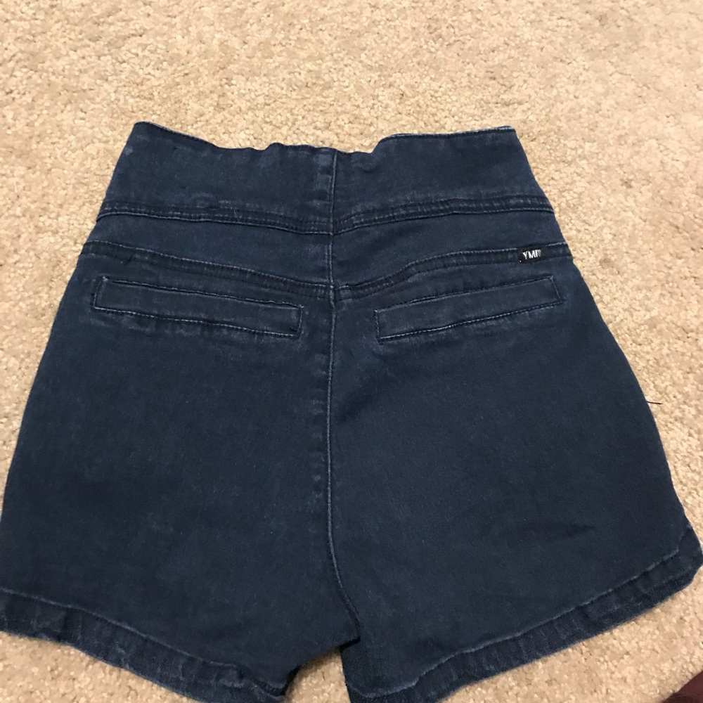 Blue High Waste Short - Picture 2 of 3